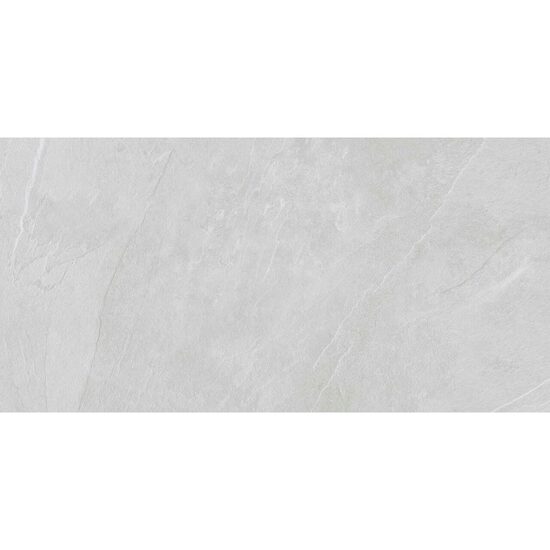 Gresie portelanata rectificata Aura canvas, tip marmura, 75x150 cm, culoare gri, finisaj mat