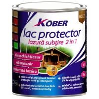 Lac protector pentru lemn interior / exterior KOBER lazura subtire 2 in 1 CIRES 0.75 L