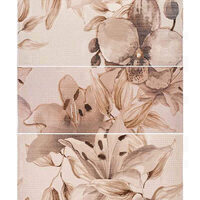 Piesa decorativa 2463 VIOLA FLOWERS BROWN 50x60 cm