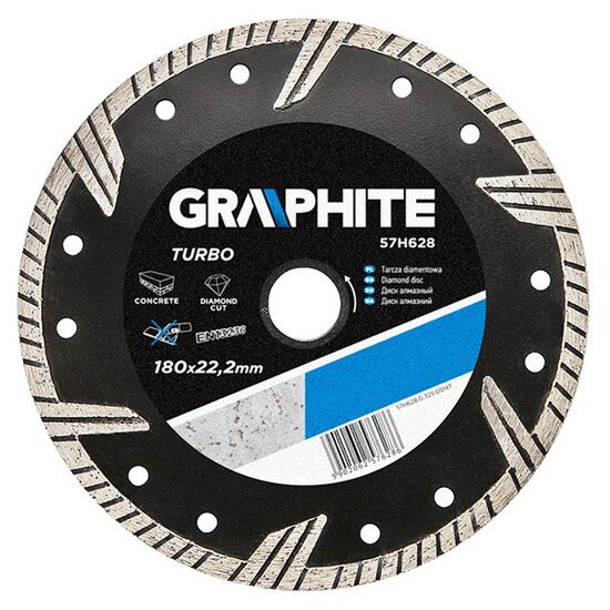Disc diamantat pentru zidarie 22,2mm TURBO GRAPHITE