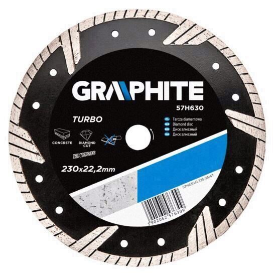 Disc diamantat pentru zidarie 22,2mm TURBO GRAPHITE