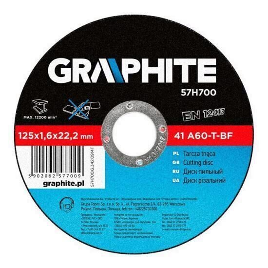 Disc taiere metal GRAPHITE
