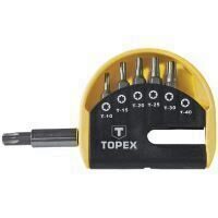 Set biti cu suport capat 7 piese TOPEX 39D351