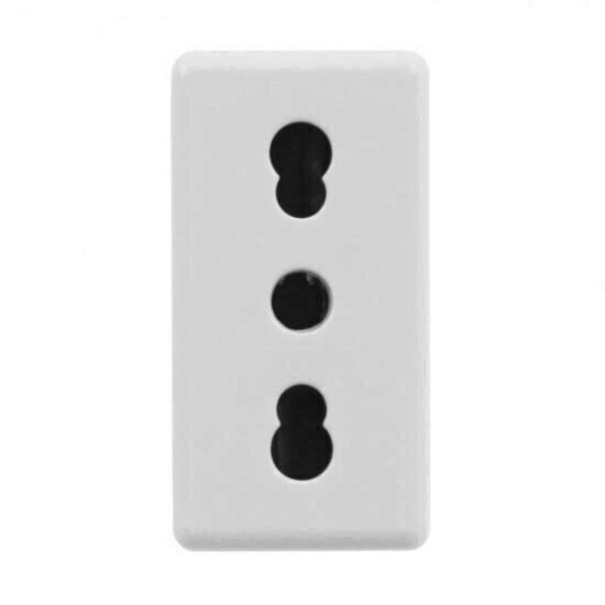 Priza standard italian 10/16A 1 modul alb GEWISS GW20203