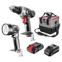 Kit bormasina + lanterna + geanta + acumulator GRAPHITE 58G016
