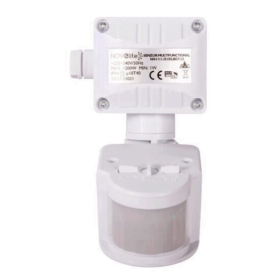 Senzor prezenta IP44 180° alb NV-1111.351 NOVELITE EL0037123