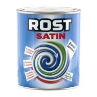 Vopsea alchidica superlucioasa pentru lemn si metal ROST SATIN interior / exterior CREM 0.75 L