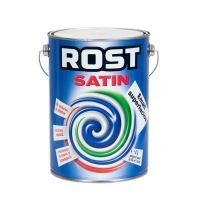 Vopsea alchidica superlucioasa pentru lemn si metal ROST SATIN interior / exterior GRI 4 L