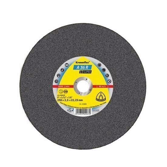 Disc debitare inox DT A36R supra 230x2.5x22mm KLINGSPOR 530319