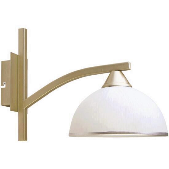 Aplica Ruxandra argintiu satinat+alb 60W 1xE27 ERSTE EL0026612
