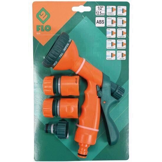 Set pistol pentru stropit multijet 10 functii Flo 89208