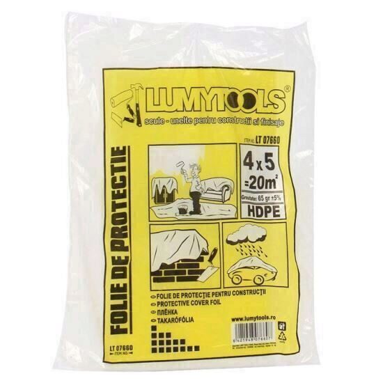 Folie de protectie, grosime 0.05 mm 5x4 M LUMYTOOLS LT07670