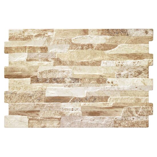 Faianta Brick Terra, tip piatra, 34x50 cm, culoare maro, finisaj mat