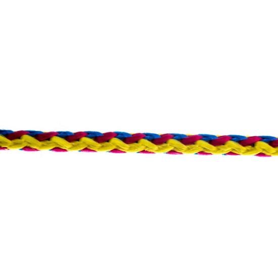 Snur 4 mm galben-rosu-albastru VORMANN 106103 004GRA