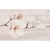 Piesa decorativa Pastel Magnolia Light Beige 5844, model floral, 25x40 cm, bej