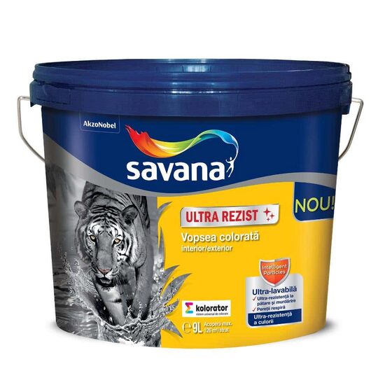 Vopsea Savana Ultrarezist, bază pastel, int/ext 9 L