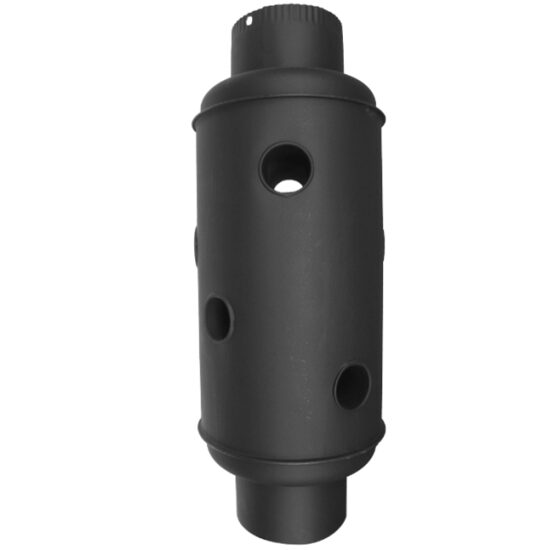 Recuperator pentru caldura, emailat, compact, negru mat, D120 mm - 651818
