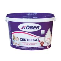 Vopsea lavabila KOBER Zertifikat Plus de interior alba 3 L
