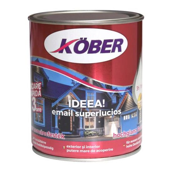 Vopsea alchidica brun orange RAL 8023 Kober IDEEA 0.75 L