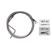 Șarpe manual pentru desfundat țevi LumyTools LT55872, lungime 15 m, diametru 12 mm, vârf tip rac