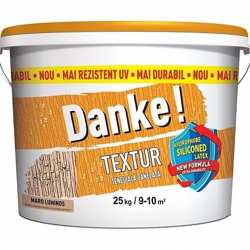 Tencuiala structurata Danke Textur, Nuanta Maro Luminos, 25 kg