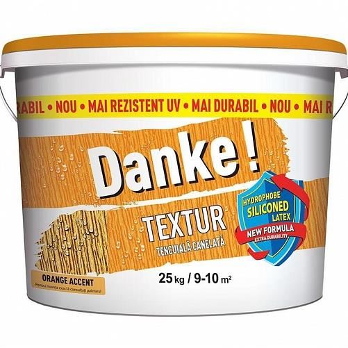 Tencuiala structurata Danke Textur, Nuanta Orange Accent, 25 kg