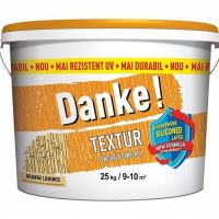 Tencuiala structurata Danke Textur, Nuanta Orange Luminos, 25 kg