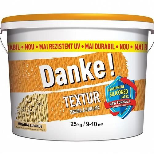 Tencuiala structurata Danke Textur, Nuanta Orange Luminos, 25 kg