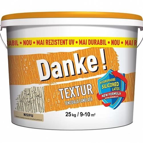 Tencuiala structurata Danke Textur, Nuanta Nisipiu, 25 kg