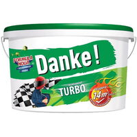 Vopsea lavabilă de interior Danke, alb peretii respira 8,5 L