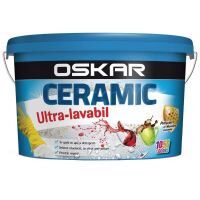 Vopsea ultra-lavabila Oskar Ceramic, interior exterior, alba 2.5L