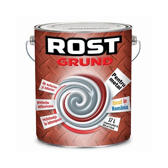 Grund anticoroziv pentru metal Rost, gri 17 L
