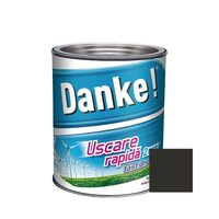 Vopsea alchidica cu uscare rapida pentru lemn / metal DANKE interior / exterior NEGRU 2.5 L
