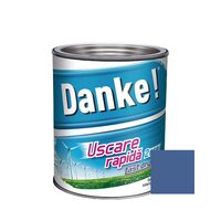 Vopsea alchidica cu uscare rapida pentru lemn / metal DANKE interior / exterior ALBASTRU INCHIS 2.5 L