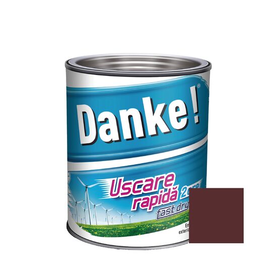 Vopsea alchidica cu uscare rapida pentru lemn / metal DANKE interior / exterior VISINIU 2.5 L