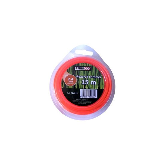 Rezerva trimmer 2.4x15m portocalie Energo724015