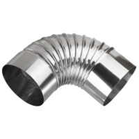 Cot din inox pentru coș de fum, Ø120 mm, model CIX90/120, cod 651830
