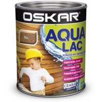 Lac pe bază de apă pentru lemn OSKAR Aqua, nuc nou 0,75 L