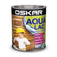 Lac pe bază de apă pentru lemn OSKAR Aqua, tec nou 0,75 L