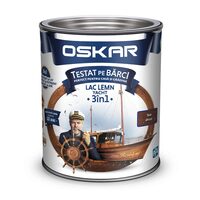 Lac pentru lemn OSKAR Yacht 3 în 1, teak african 0,75 L