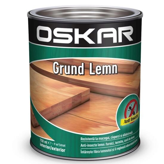 Grund pentru lemn Oskar pe baza de solventi 2.5L