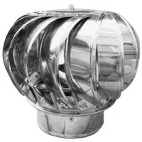 Capac terminal pentru coș de fum, rotativ coș de fum INOX d: 125 mm (cod: 651787)