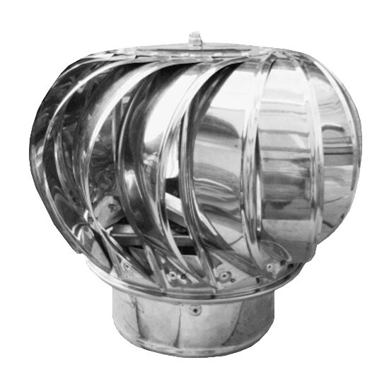 Capac terminal pentru coș de fum, rotativ coș de fum INOX d: 125 mm (cod: 651787)