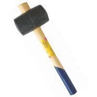 Ciocan din cauciuc negru 900 g, 68 mm, maner lemn LUMYTOOLS LT33909