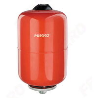 Vas de expansiune pentru instalații de încălzire Ferro CO12W, 12 L, presiune maximă 8 bar, membrană EPDM înlocuibilă, racord 3/4″, montaj suspendat, roșu