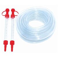 Furtun de nivel cu apă LumyTools LT16002, 25 m, PVC transparent, cu 2 fiole gradate