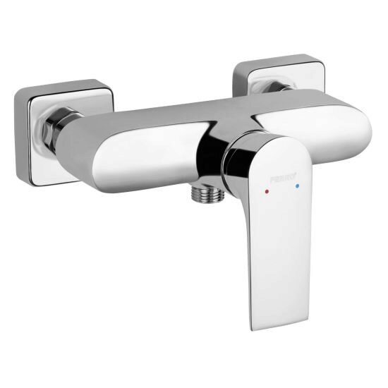 Baterie perete dus, crom, fara accesorii Square BAQ7 FERRO