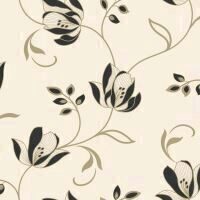Tapet cu elemente florale crem 114901 Elegantza 2020, 10.05 x 0.53 m