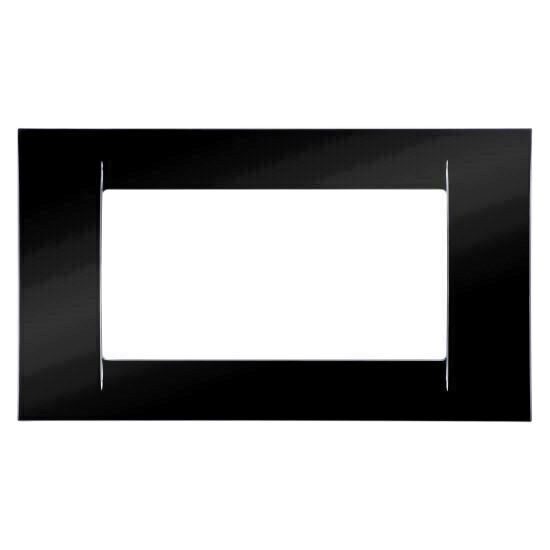 Rama ornament 4 module negru GEWISS GW22114