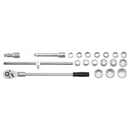 Set chei tubulare hexagonale 3/4" 21buc